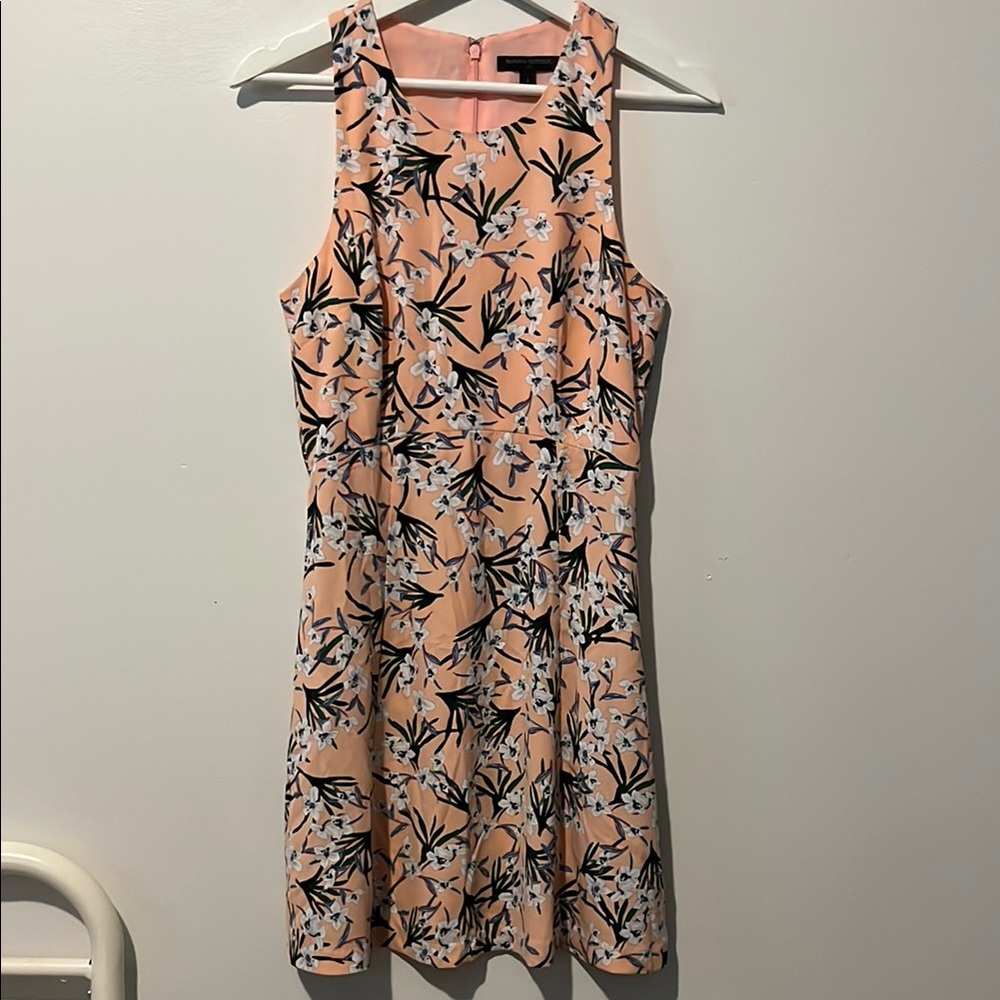 Banana Republic Orange Pink Sleeveless Dress